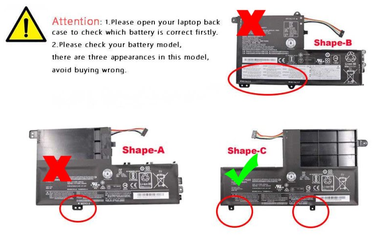 Original 30Wh 4050mAh 2 Cell Battery Lenovo Flex 3 14