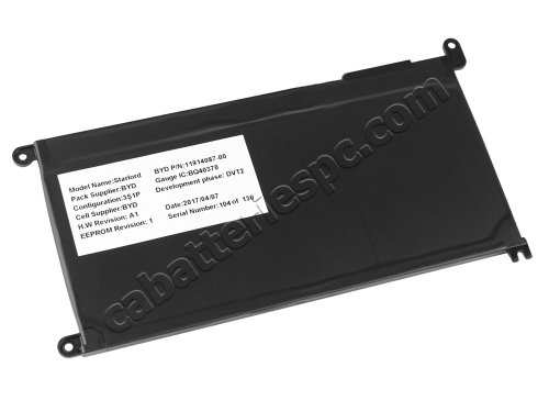 Original 3500mAh 42Wh 3 Cell Dell WDX0R Battery