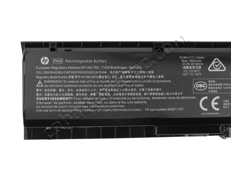 Original 5663mAh 62Wh HP 849911-850 HQ-TRE HSTNN-DB7K Battery