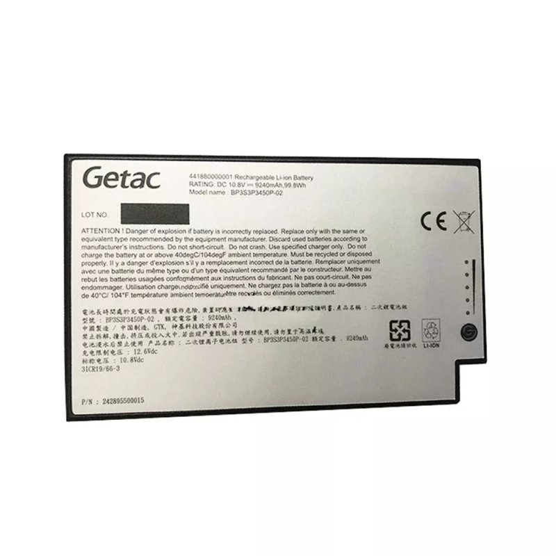 Battery Getac BP3S3P3450P-04 9240mAh 99.8Wh