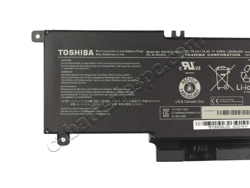 45Wh /32Wh Toshiba Satellite P50-B-10Q P50T-B-10Q Battery Black