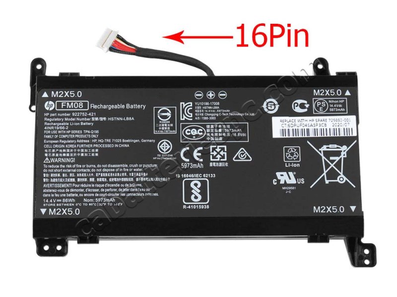 Original HP Omen 17-an006nk 17-an013nl Battery 86Wh 5973mAh