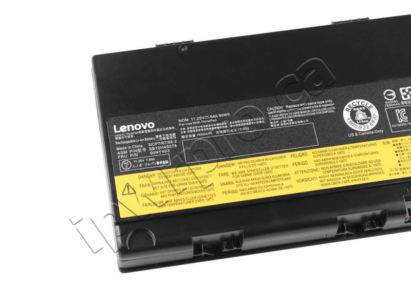 Original Lenovo ThinkPad P50 20EN004PGE Battery 90Wh 7900mAh