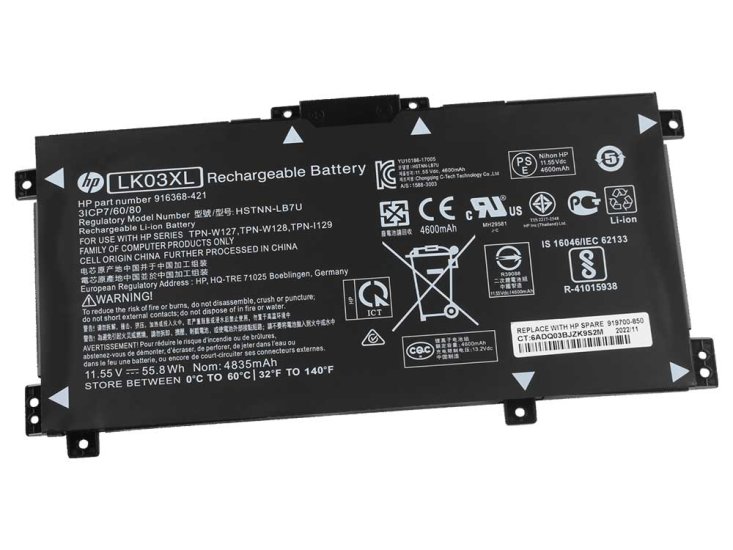 Original HP LK03XL Battery 4500mAh 52.54Wh - Click Image to Close