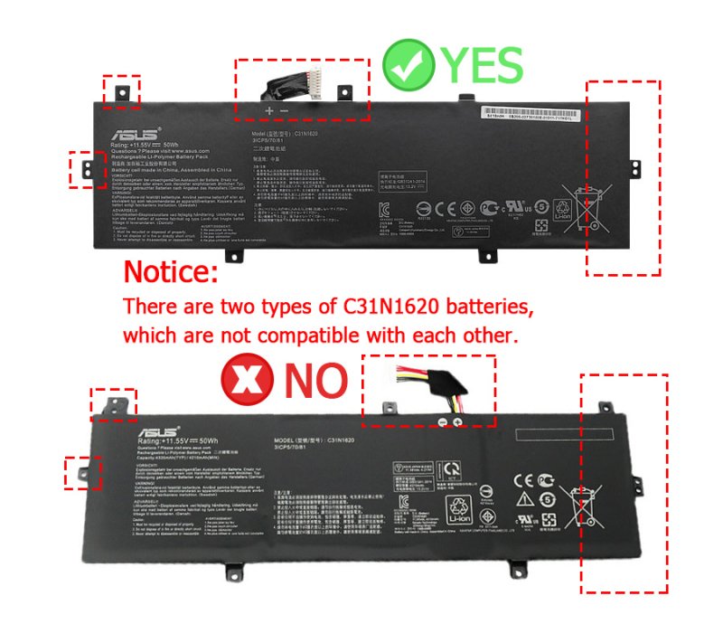 Original Battery Asus ZenBook 14 UX430U 4335mAh 50Wh