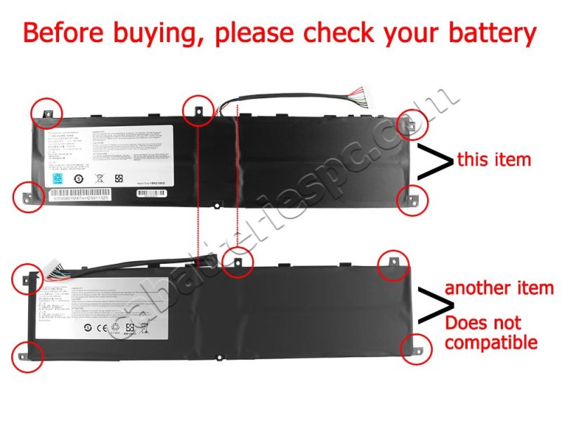 5280mAh 80.25Wh Battery MSI BTY-M6L