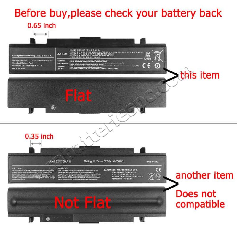 Battery Samsung AA-PL9NC2B AA-PL9NC6W AA-PB9NC6W/E 5200mAh 58Wh