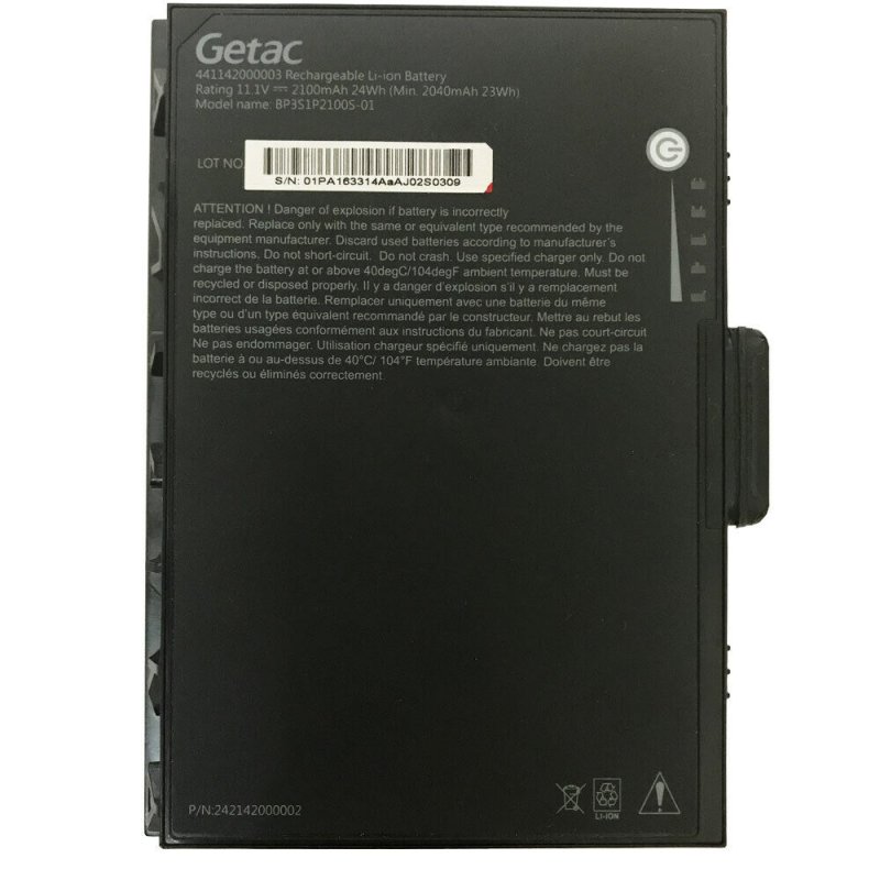 Battery Getac BP3S1P2100 2100mAh 24Wh