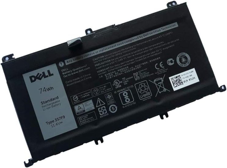 Original 74Wh 6400mAh 6 Cell Dell Inspiron 15 7567 Battery - Click Image to Close