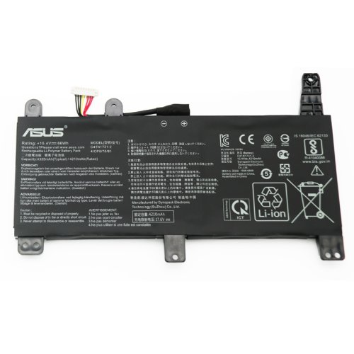 Original Battery Asus C41N1731-2 4335mAh 66Wh