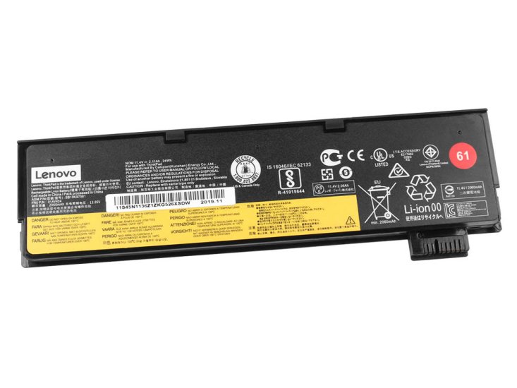 Original Lenovo ThinkPad T480 20L5 Battery 24Wh 2100mAh - Click Image to Close