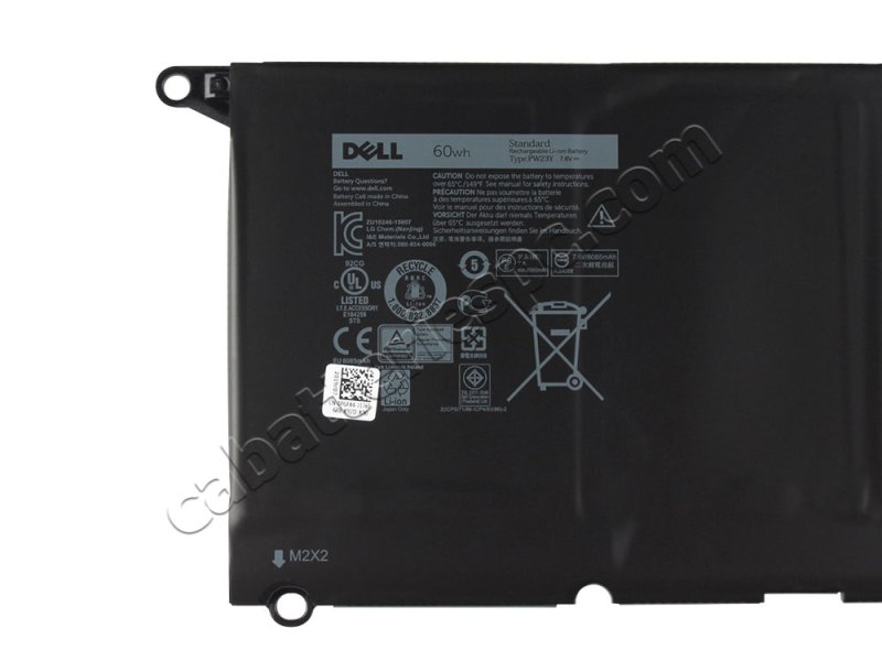 Original Dell XPS 13 9360 P54G P54G002 Battery 60Wh