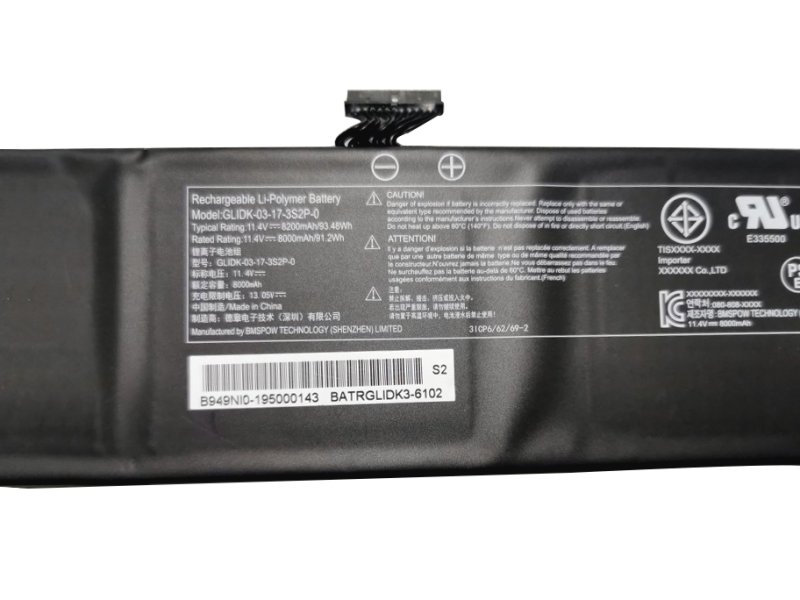 Battery Getac GLIDK-00-15-3S2P-0 8200mAh 93.48Wh