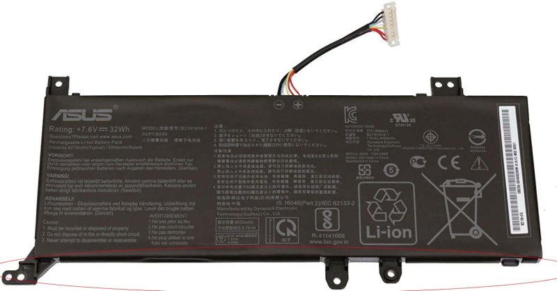 Original Battery Asus B21N1818-1 B21N1818-2 32Wh