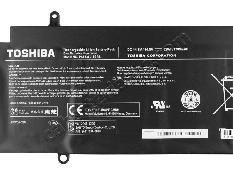 Original Battery Toshiba Portege Z30-A-10Z 52Wh