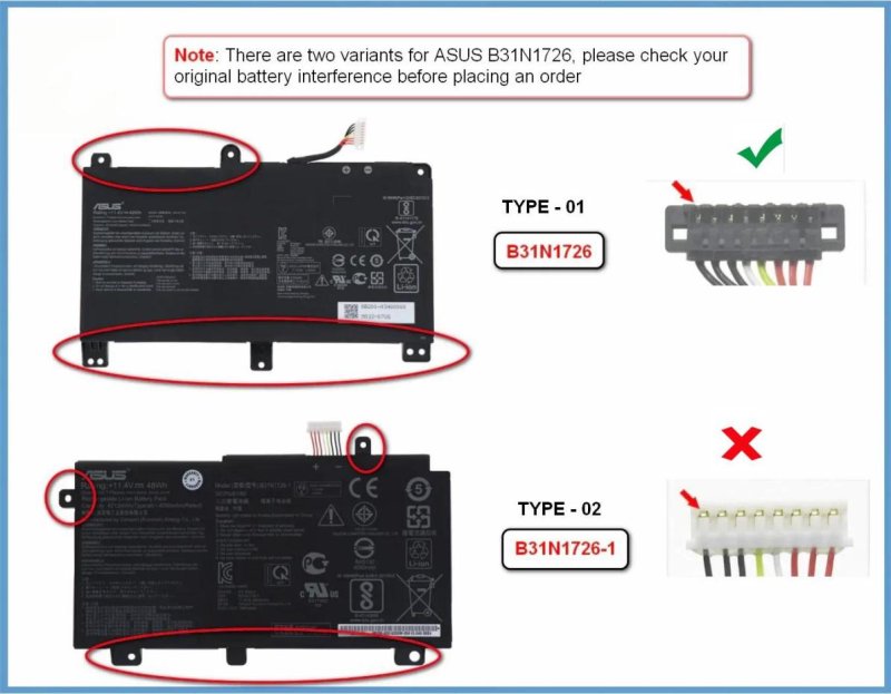 Original Battery Asus ROG G512LI 4210mAh 48Wh