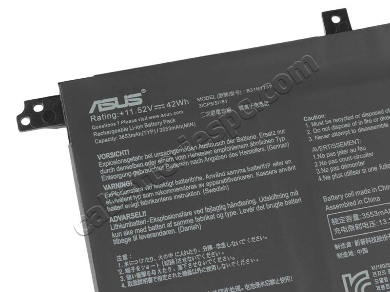 Original Battery Asus X571GT X571GD 3653mAh 42Wh