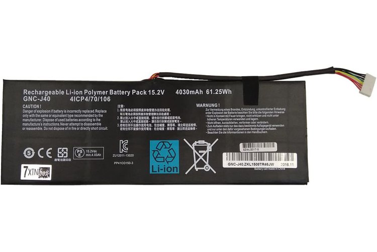 Battery Gateway P34w v4 4030mAh 61.25Wh - Click Image to Close