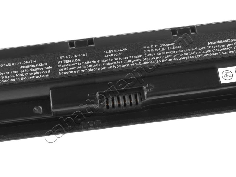 Original Battery Clevo N750WG N750WL N751BU 2950mAh 44Wh