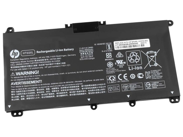 Original Battery HP 15-dy2038ca 15-dy2004ds 15-dy2131wm 3600mAh 41.04Wh - Click Image to Close