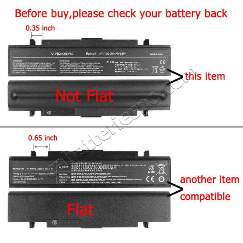 Original Battery Samsung NP550P7C-T05FR 5200mAh 58Wh