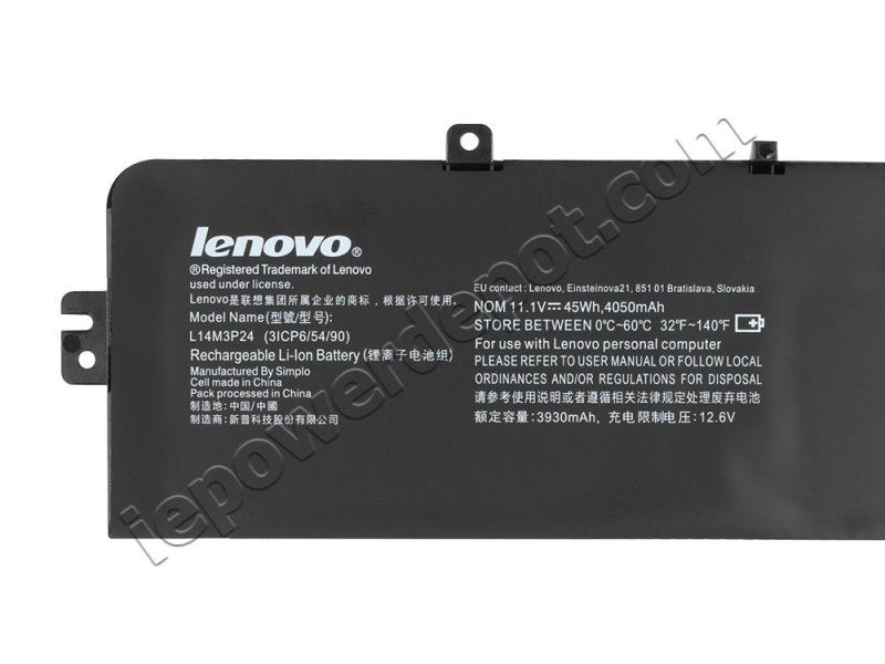 Original 45Wh 4050mAh 3 Cell Lenovo 5B10H41180 5B10H41181 Battery