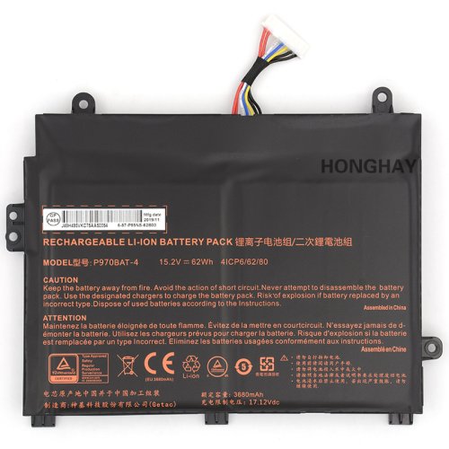 Original Battery Clevo P970RC P970RD P970RF 3680mAh 62Wh