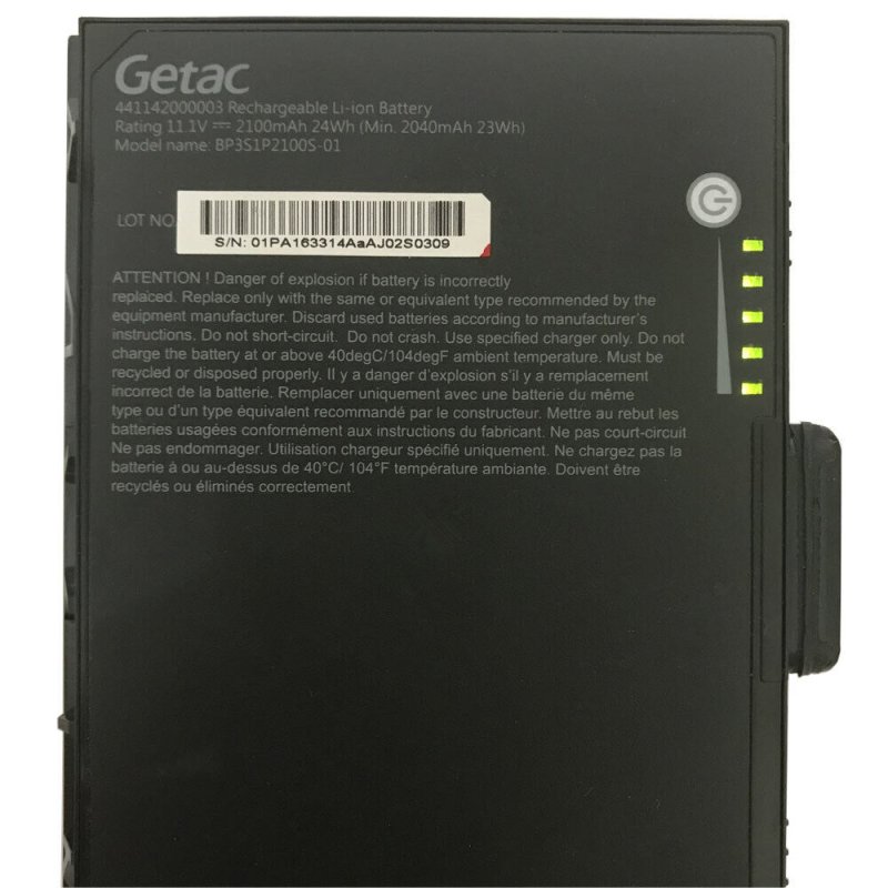 Battery Getac BP3S1P2100S-01 2100mAh 24Wh