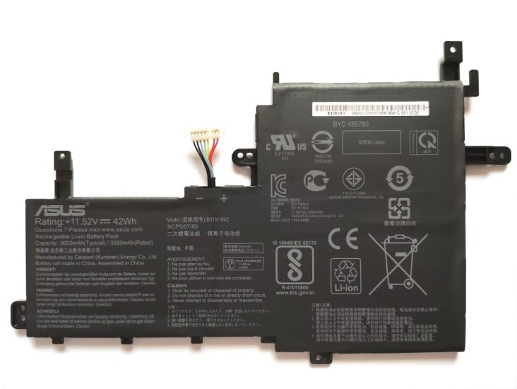 Original Battery Asus 0B200-03440000 B31N1842 3645mAh 42Wh - Click Image to Close