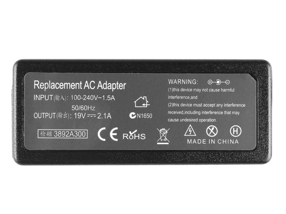 40W Laptop Charger Compatible With AD-4019C With Power Supply