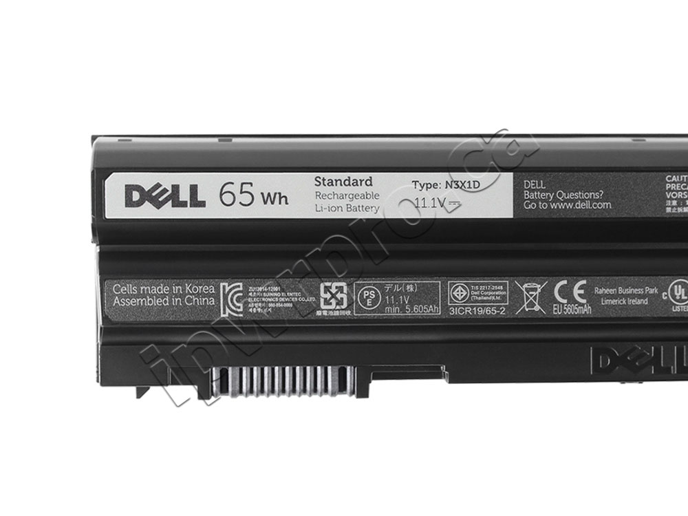 6 Cell Dell 4KFGD N3X1D HTX4D 3VJJC96JC9 2N6MY YJ02W HWR7D Battery