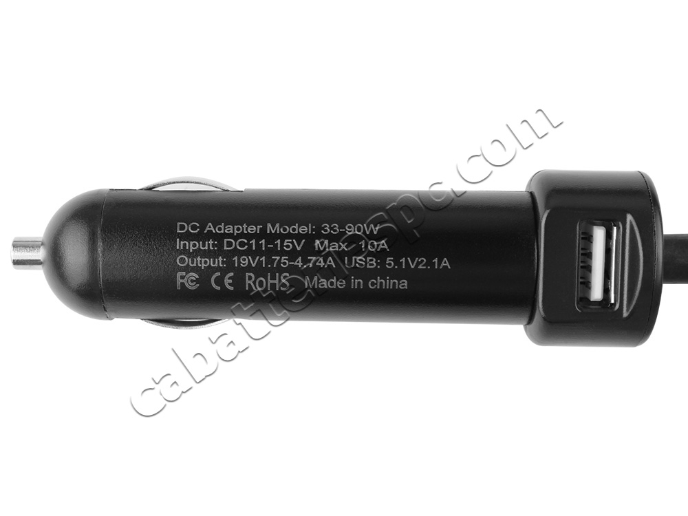 65W Car Charger Acer Aspire 1 A115-31-C0YL DC Adapter