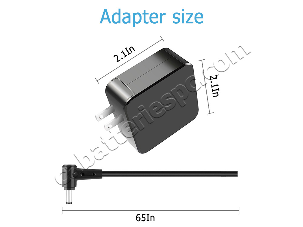 33W Asus VivoBook S200E-CT178H X201E AC Adapter Charger Power Cord