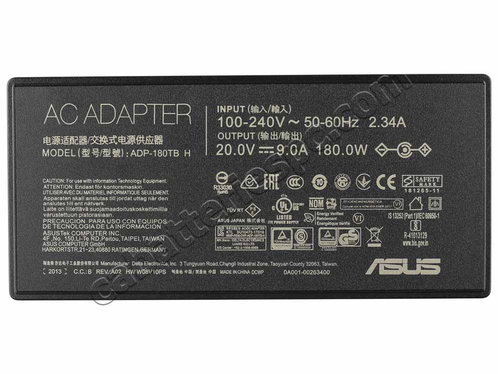 Original 180W Charger Asus A20-180P1A AC Adapter