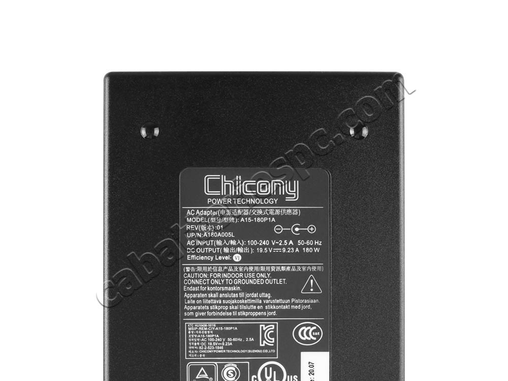 Original 180W Charger Chicony A15-180P1A A180A005L AC Adapter