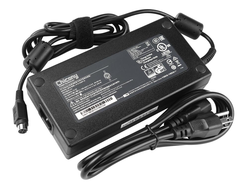 230W Dell Alienware Aurora M7700 AC Adapter Charger Power Cord