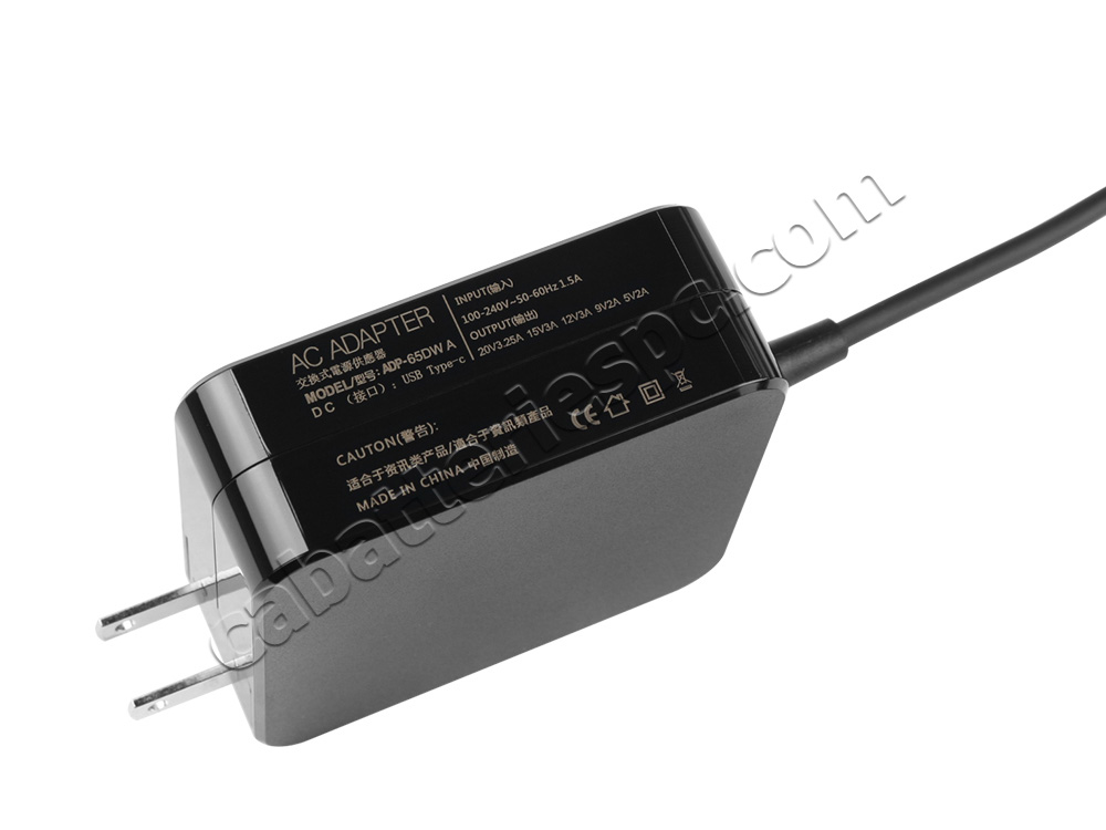 65W USB-C Charger Dell 2WDR5 02WDR5 AC Adapter