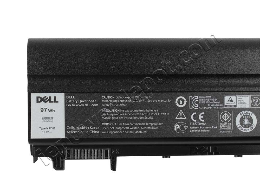 97Wh 9Cell Dell N5YH9 Battery Replacement