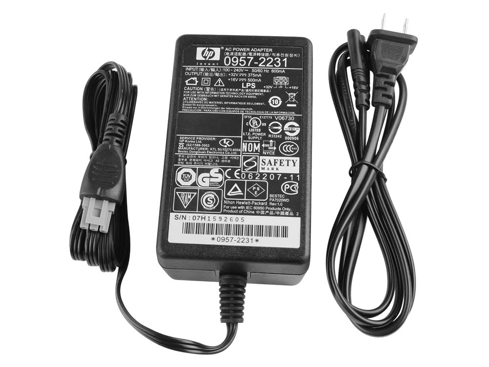 12W Charger HP Deskjet F2212 Printer AC Adapter