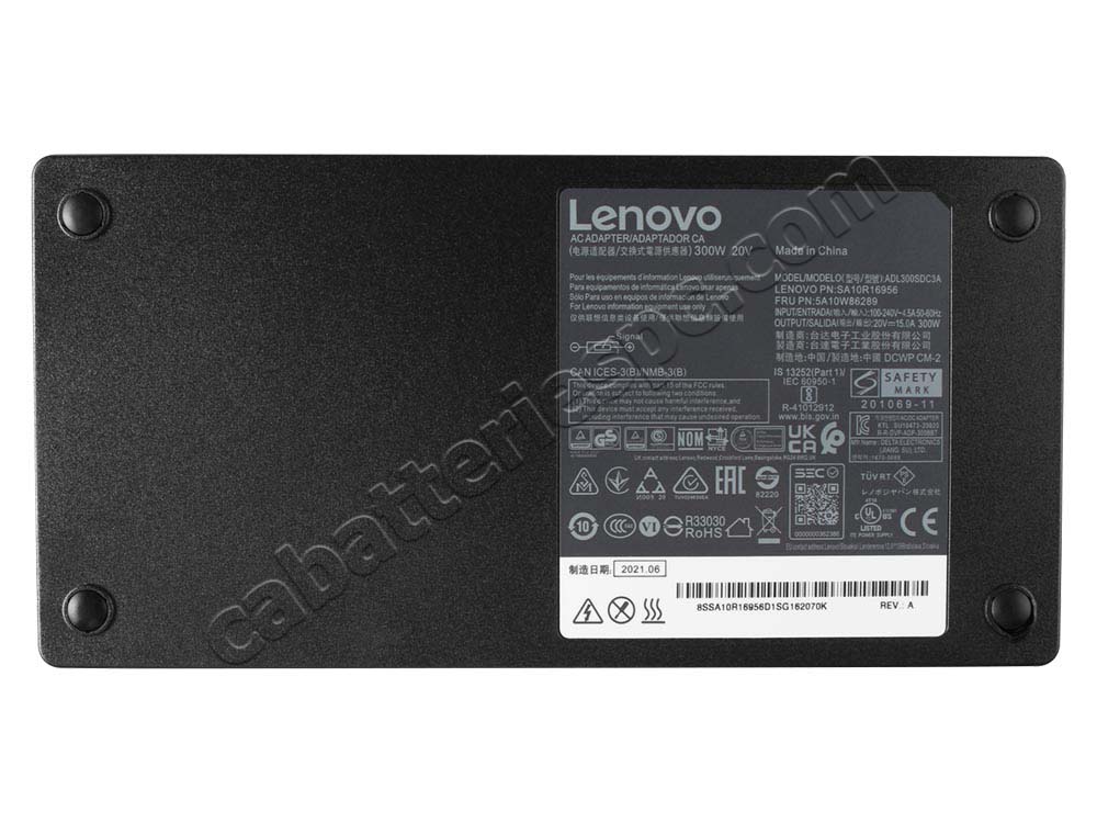 Original 300W Charger Lenovo 5A11H02887 AC Adapter + Cable