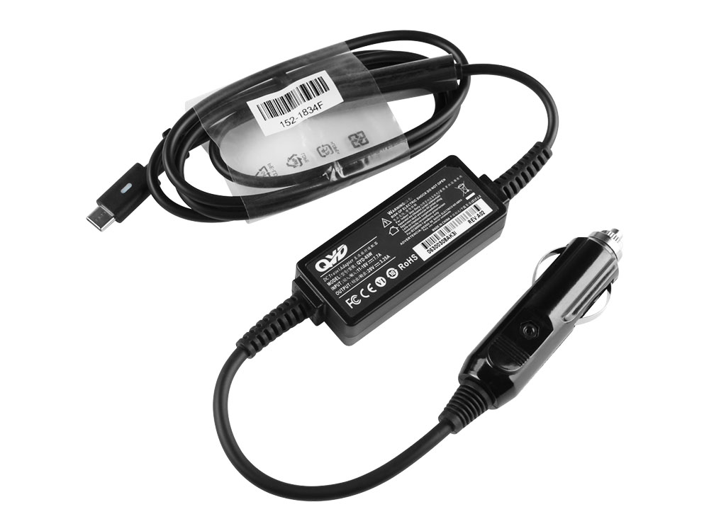 65W USB-C Car Charger Lenovo ThinkPad P14s Gen 3 (AMD) 21J5002UUK DC Adapter - Click Image to Close