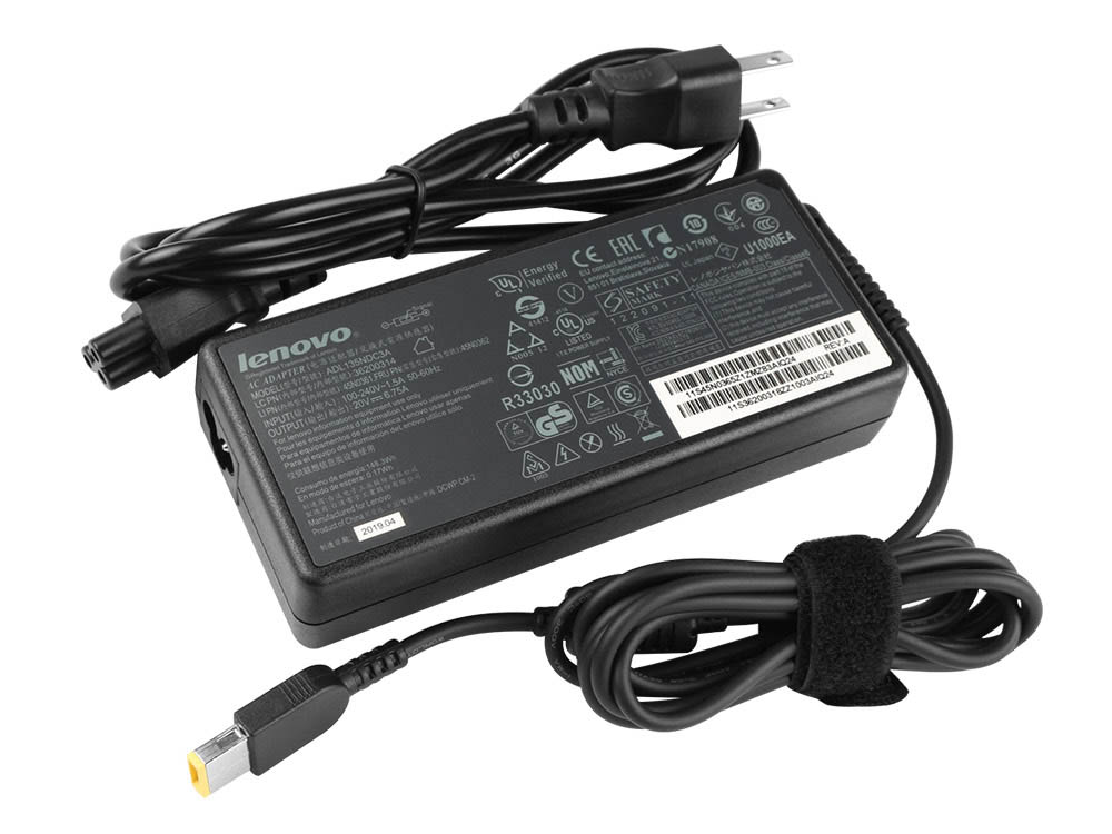 Original 135W Charger Lenovo ThinkPad T15p Gen 2 21A7 AC Adapter + Cable