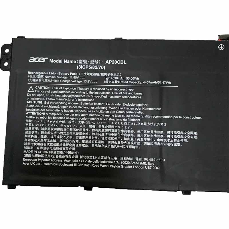 Original Battery Acer AP20CBL 4590mAh 53Wh