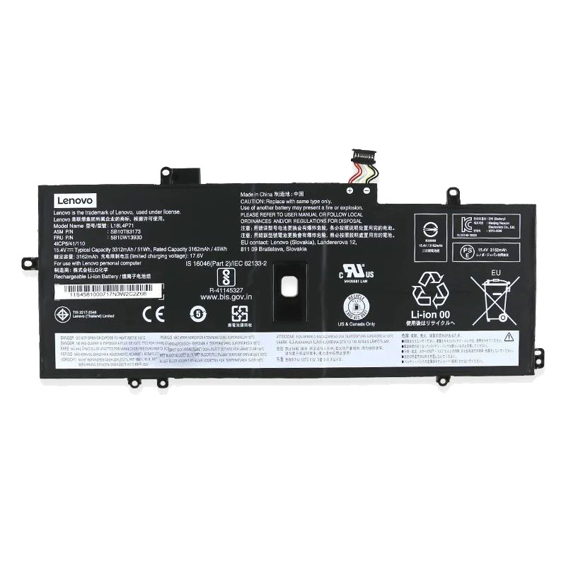 Original Battery Lenovo 5B10W13930 5B10W13931 3312mAh 51Wh