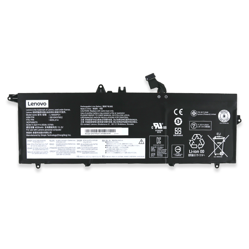 Original Battery Lenovo ThinkPad T490s 4950mAh 57Wh